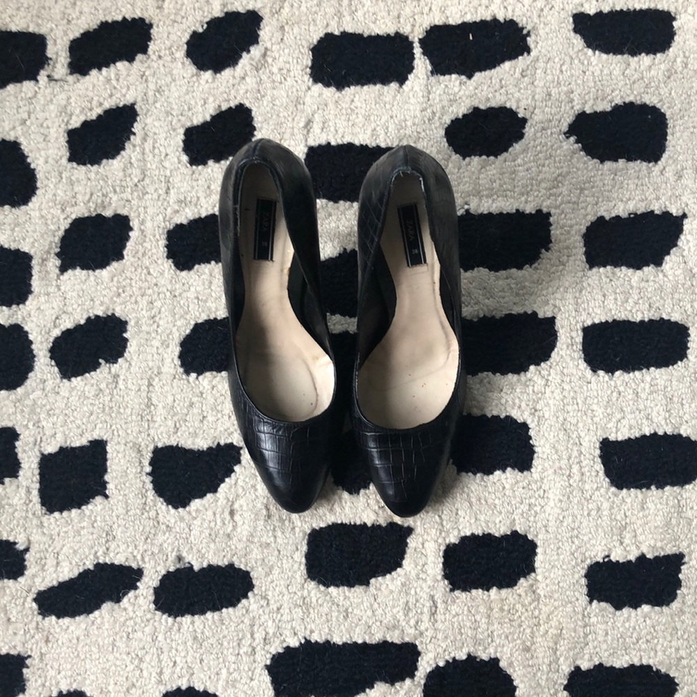 Zara black high heels.